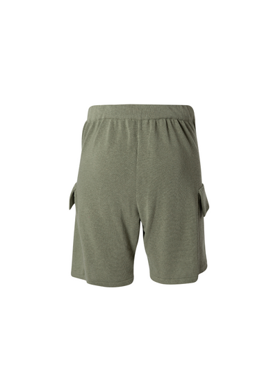 Knitted cargo shorts