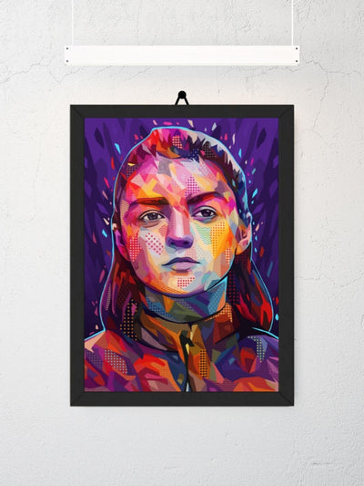 Poster Arya game of thrones by Alessandro Pautasso.