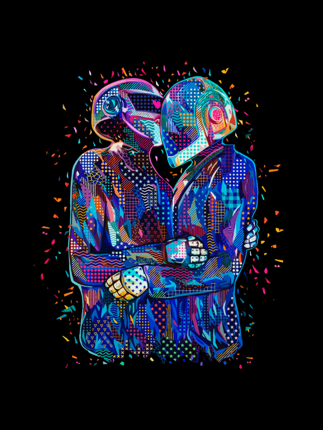 Grafica Daft Punk by Alessandro Pautasso.