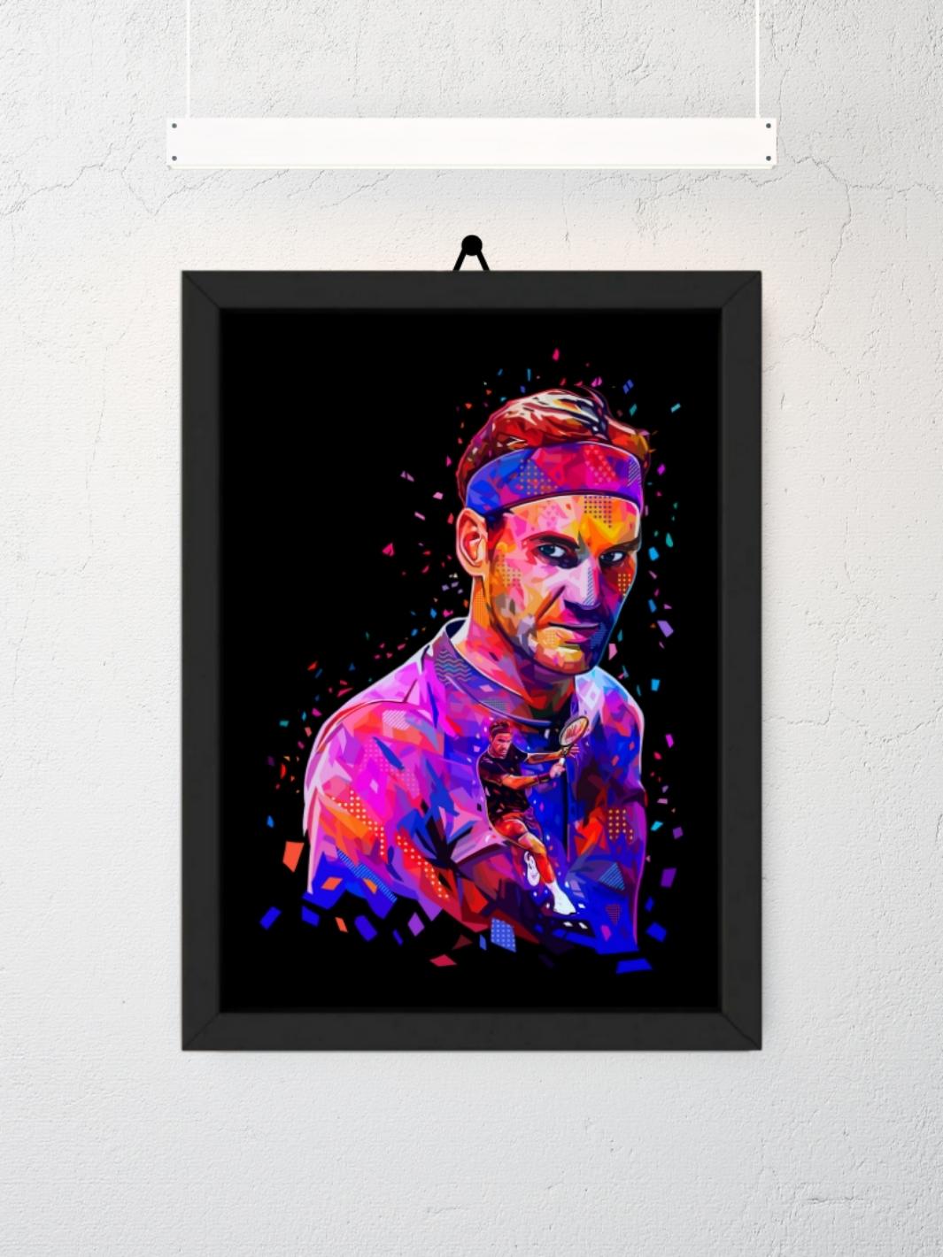Poster Roger Federer by Alessandro Pautasso.