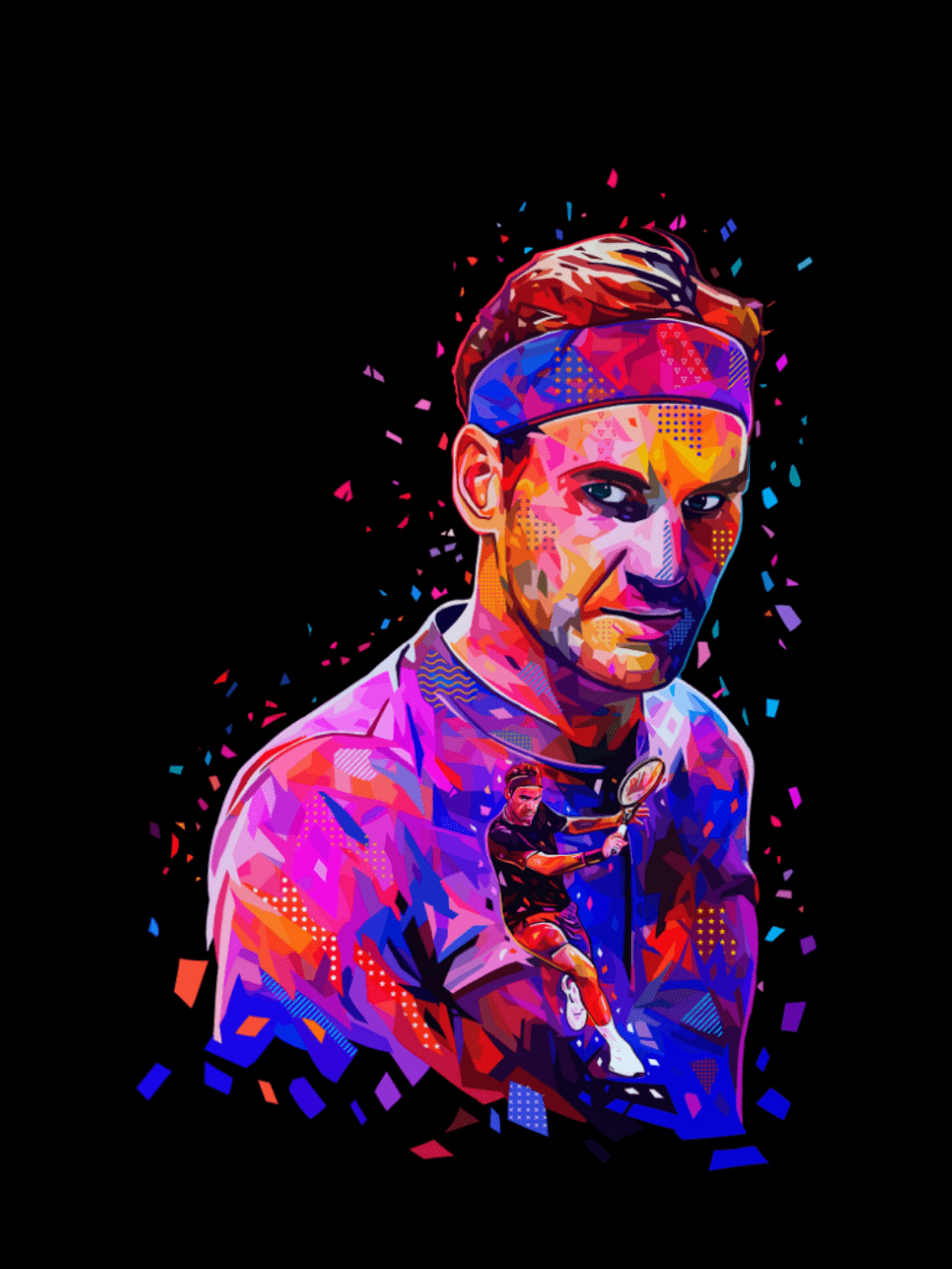 Grafica di Roger Federer by Alessandro Pautasso.