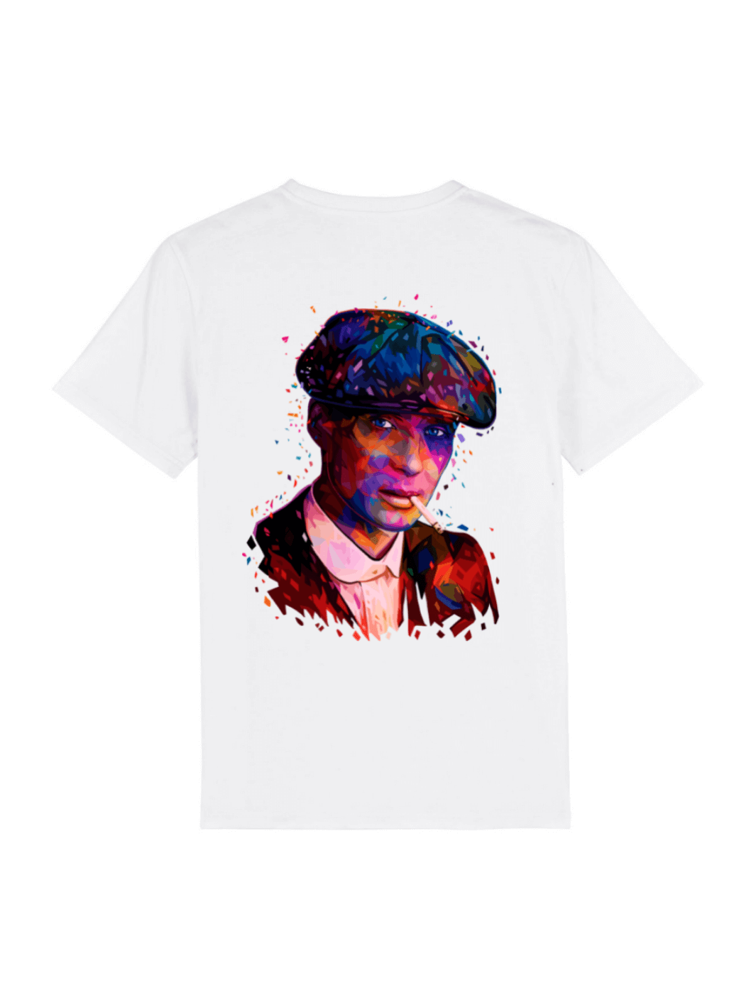 T-shirt bianca Limitlex con stampa di Peaky Blinders.